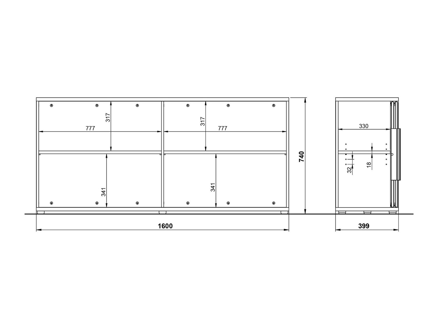 Ormarić Feltoru 104 (Graphite)