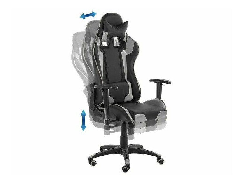 Gejming stolica Berwyn 820 (Crno + Srebrna)