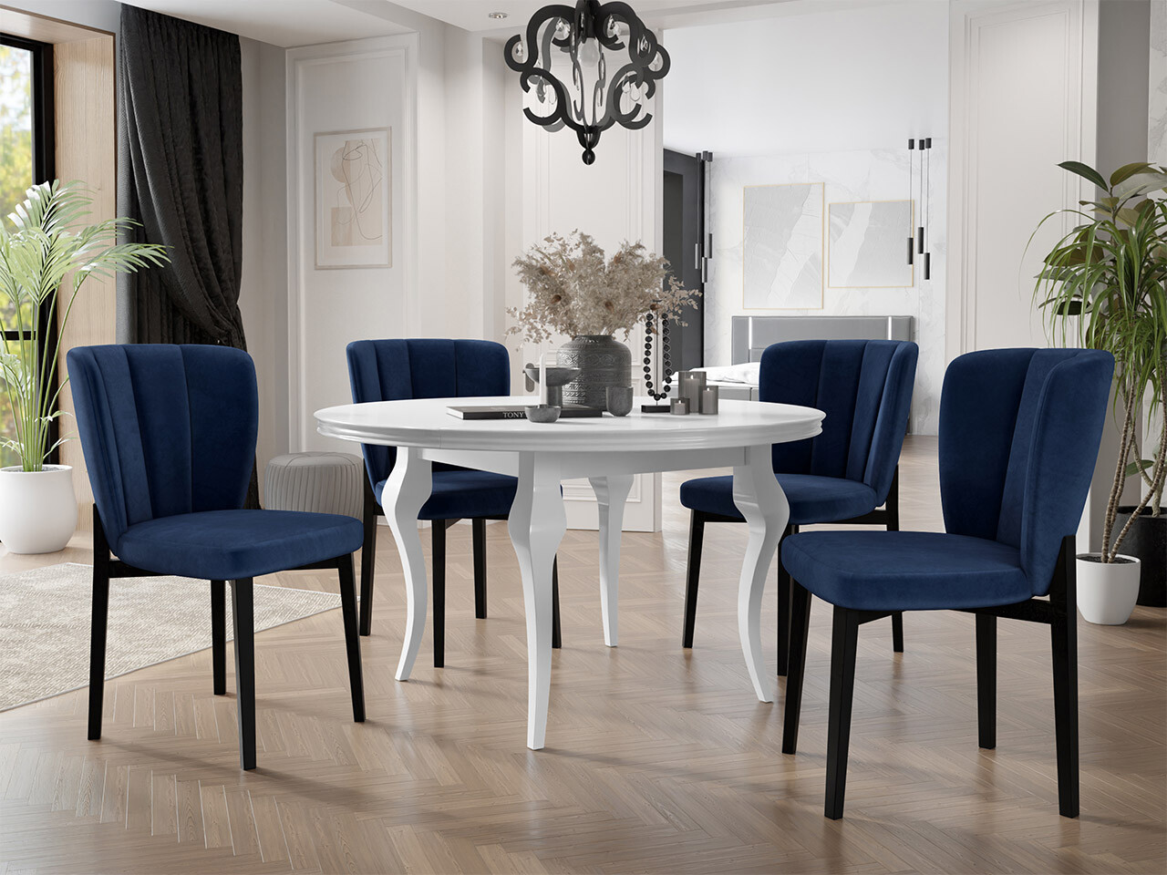 Trpezarijski set Racine 141 (Magic Velvet 2216)