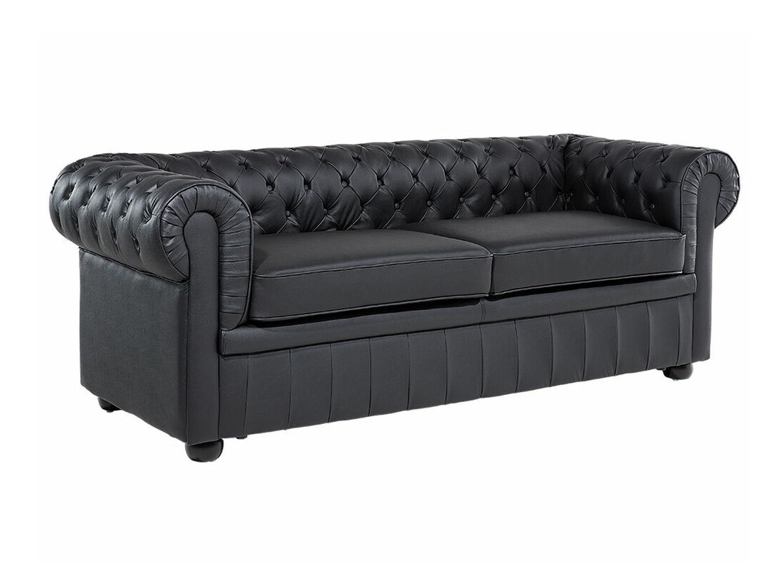 Česterfild sofa Berwyn 832 (Crno)