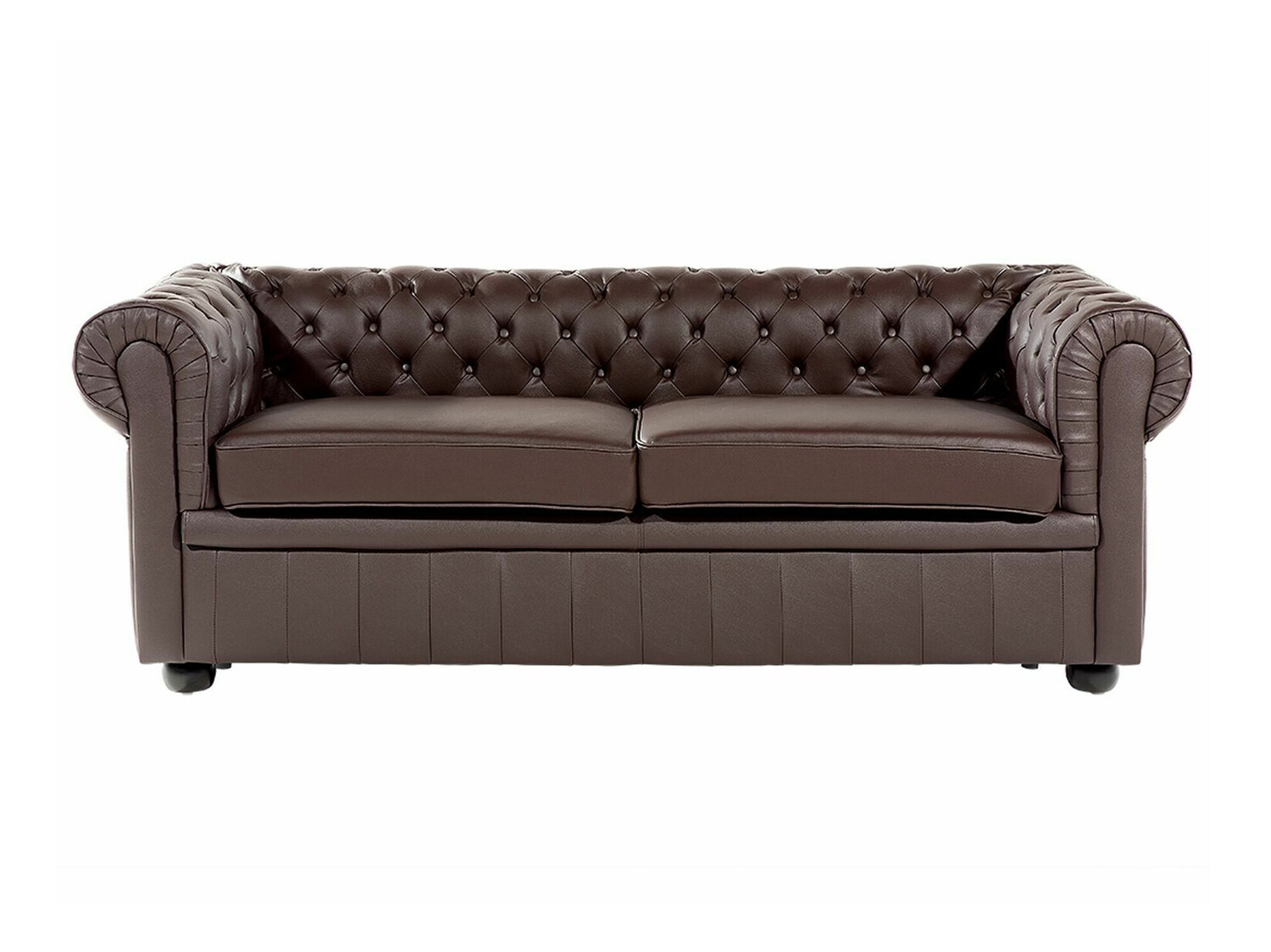 Česterfild sofa Berwyn 832 (Tamno smeđa)