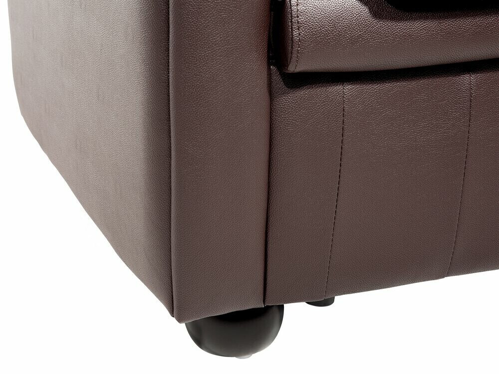 Česterfild sofa Berwyn 832 (Tamno smeđa)
