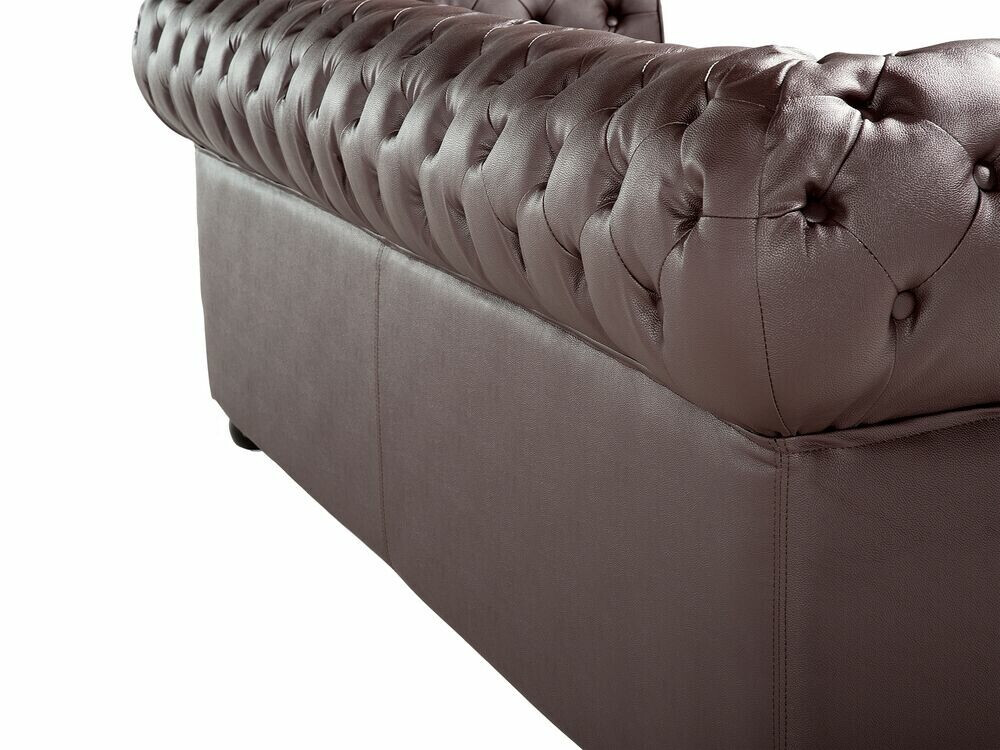 Česterfild sofa Berwyn 832 (Tamno smeđa)
