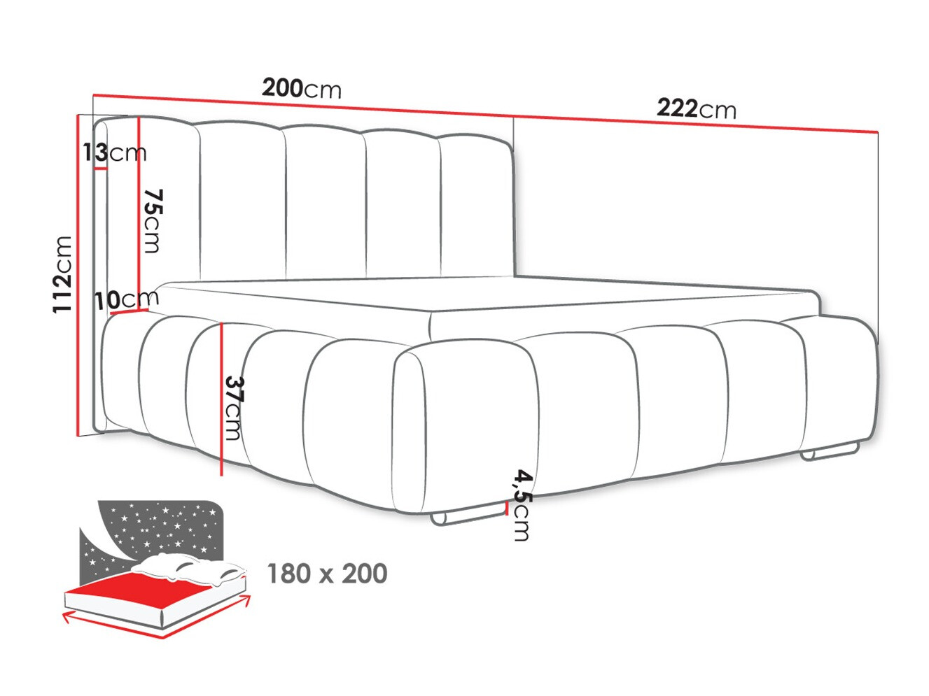 Krevet TrendyNest 106 (Paros 05)