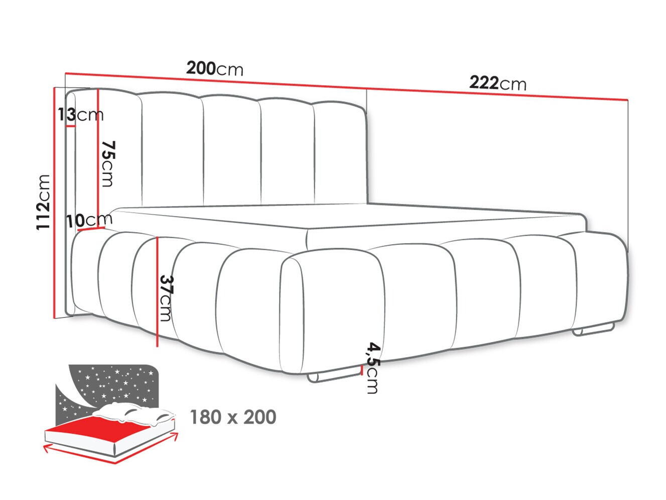 Krevet TrendyNest Alceus I (Paros 01)