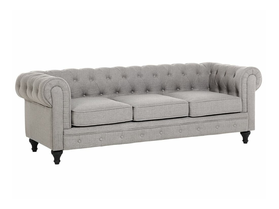 Česterfild sofa Cirdoro 100 (Svetloosiva)