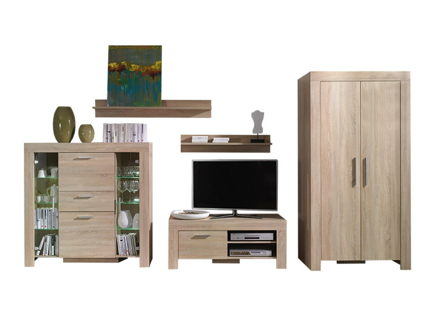 Set za dnevnu sobu Melfeli 127 (Sonoma hrast)