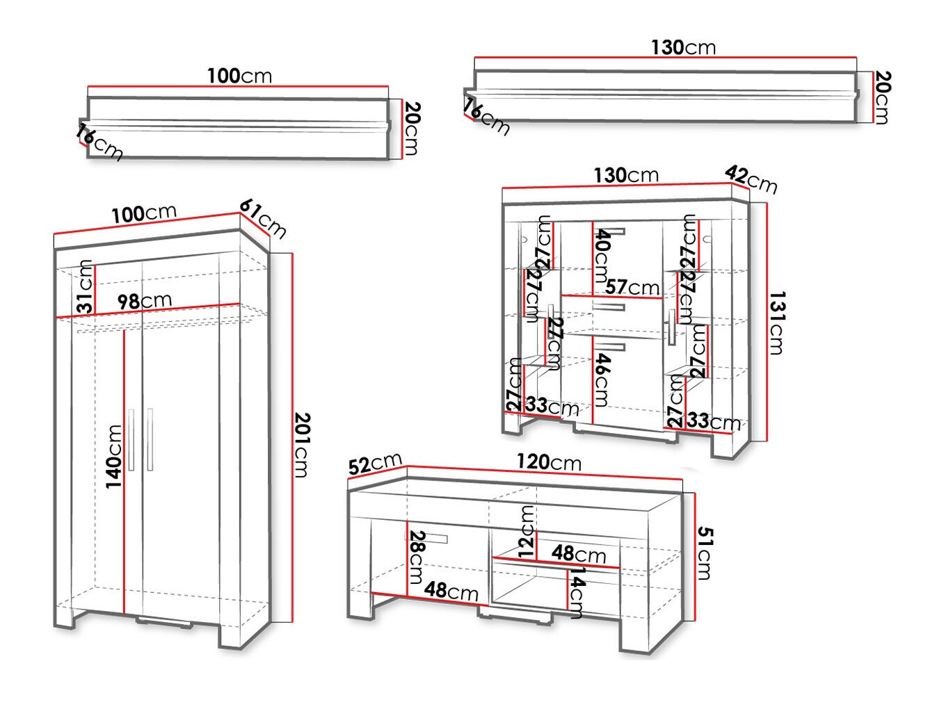 Set za dnevnu sobu Melfeli 127 (Sonoma hrast)