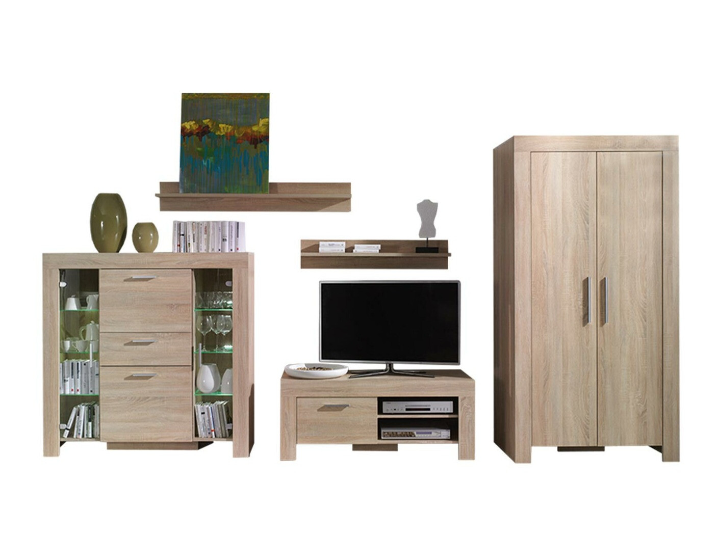 Set za dnevnu sobu Melfeli 127 (Sonoma hrast)