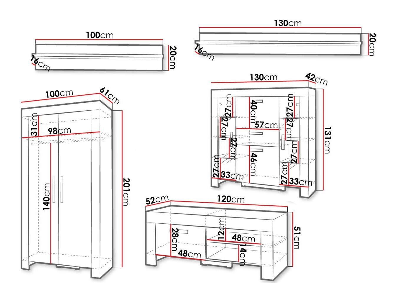 Set za dnevnu sobu Melfeli 127 (Sonoma hrast)