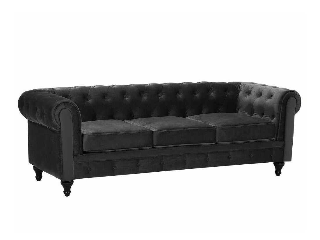 Česterfild sofa Cirdoro 101 (Crno)