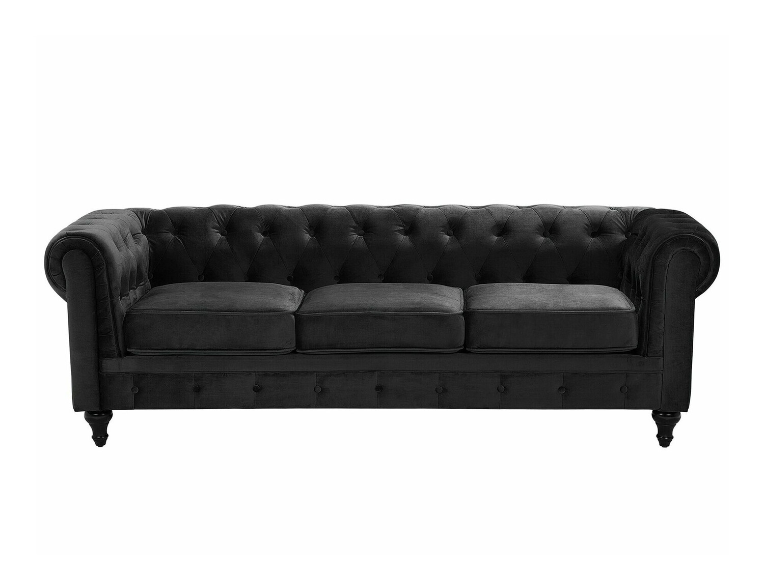 Česterfild sofa Cirdoro 101 (Crno)
