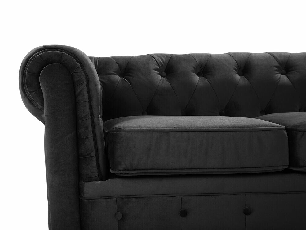 Česterfild sofa Cirdoro 101 (Crno)