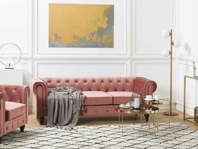 Česterfild sofa Cirdoro 101 (Ljubičasta)