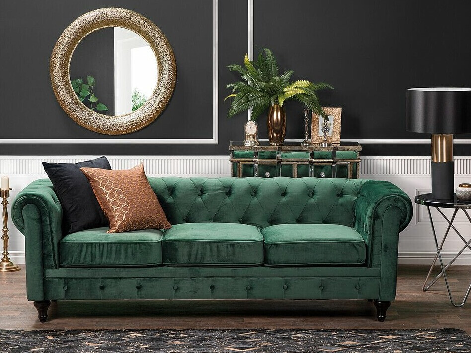 Česterfild sofa Cirdoro 101 (Zelena)