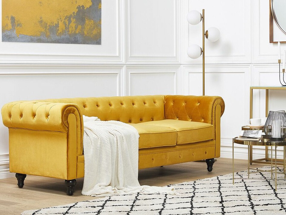 Česterfild sofa Cirdoro 101 (Žuta)