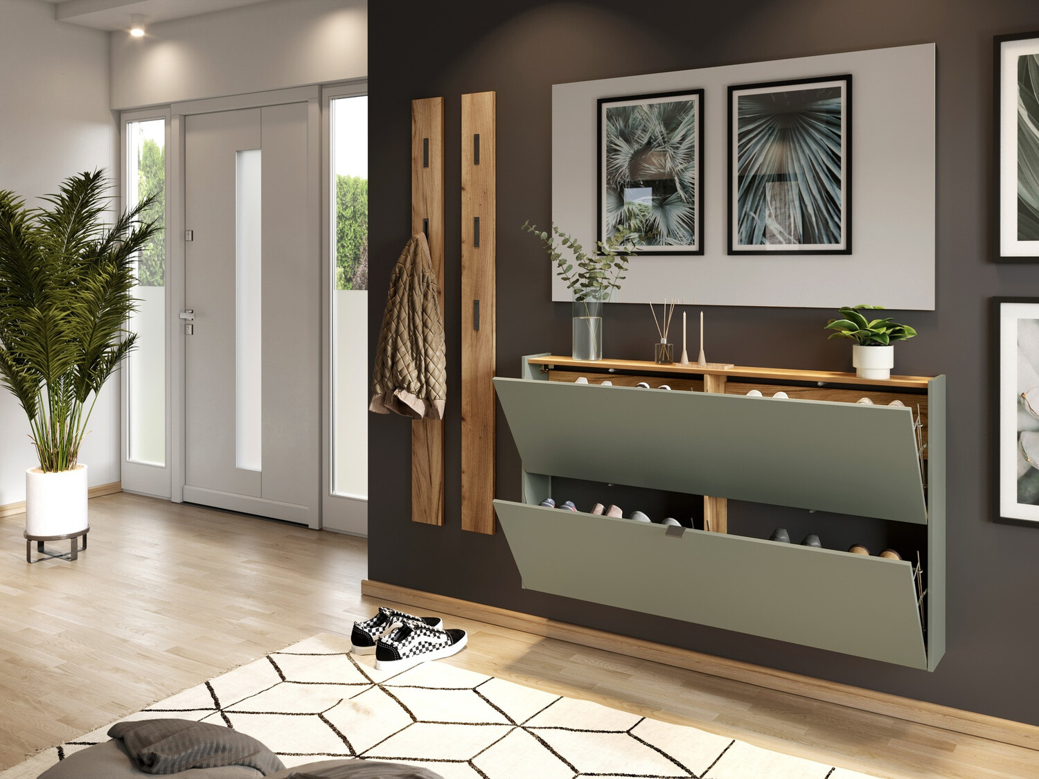 Cipelarnik Cirsale 108 (Прашњаво зелена + Navarra hrast)