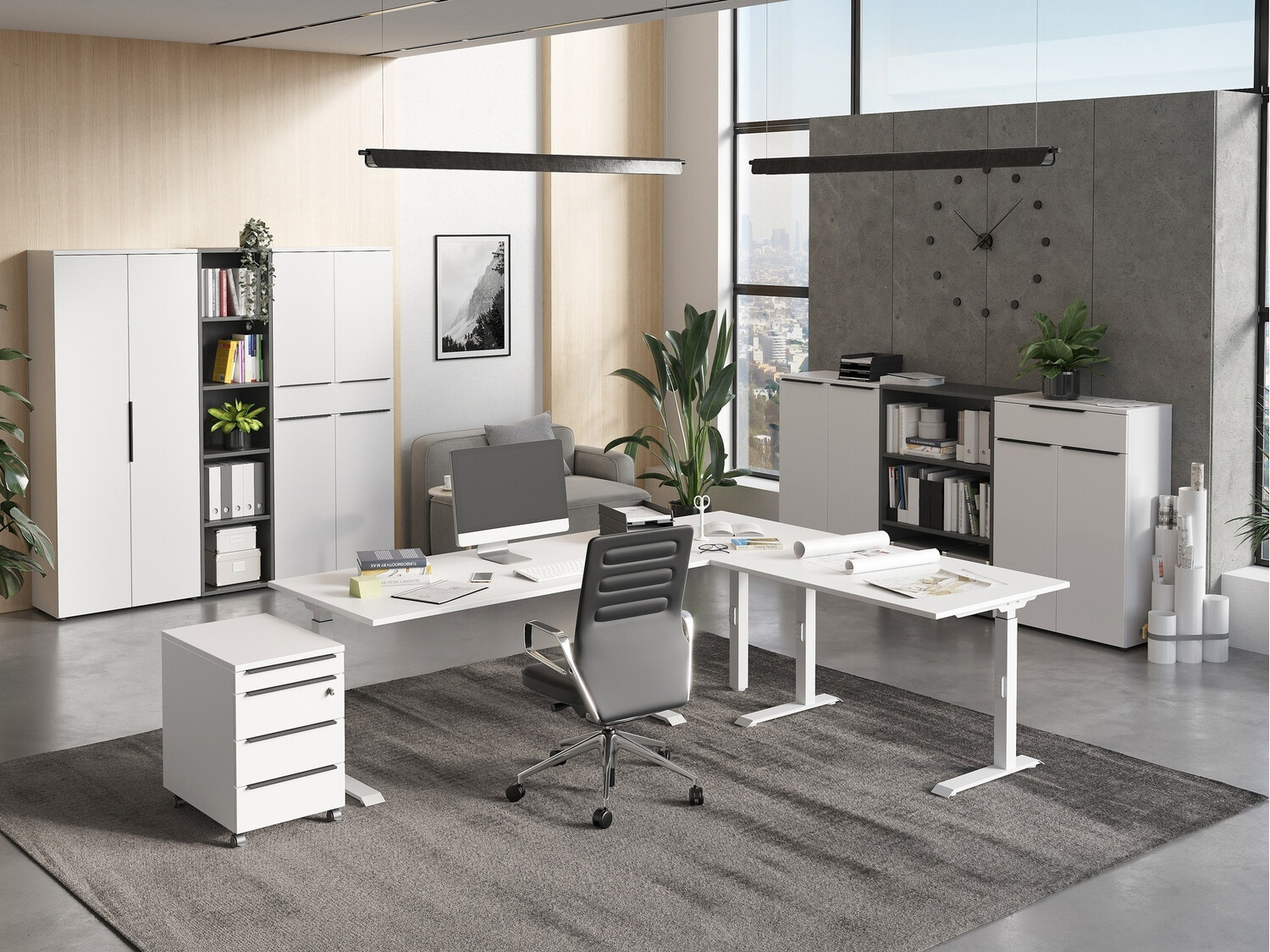 Kancelarijski sto Feltoru 118 (Belo)