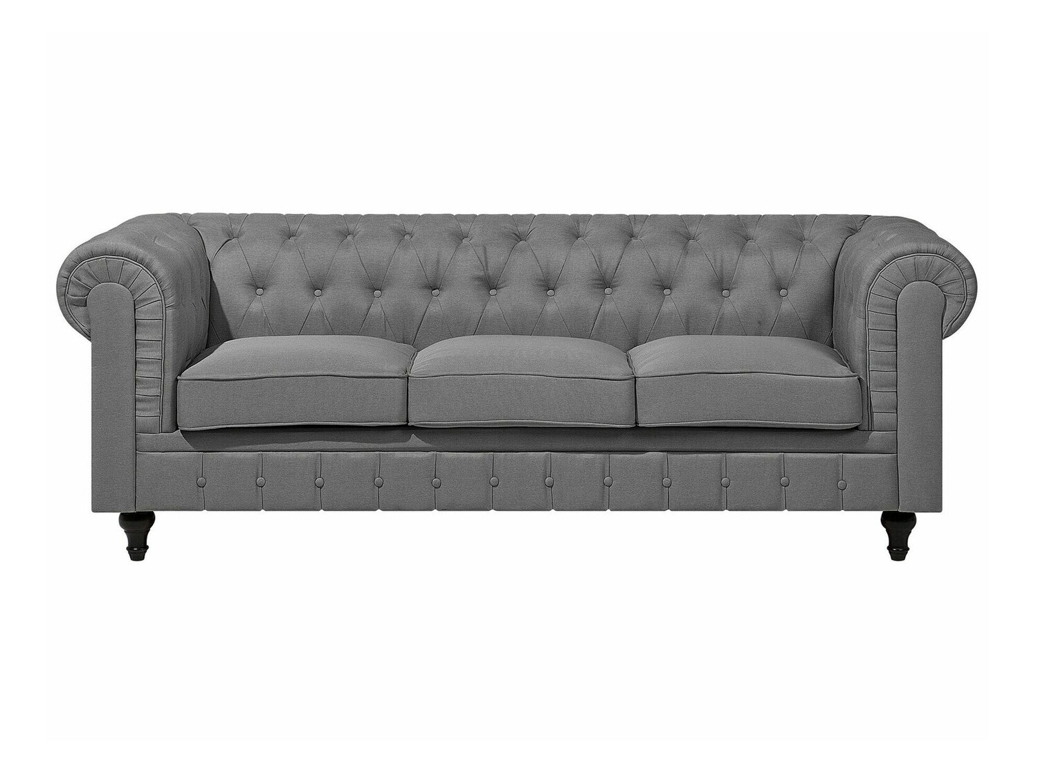 Česterfild sofa Cirdoro 104 (Sivo)