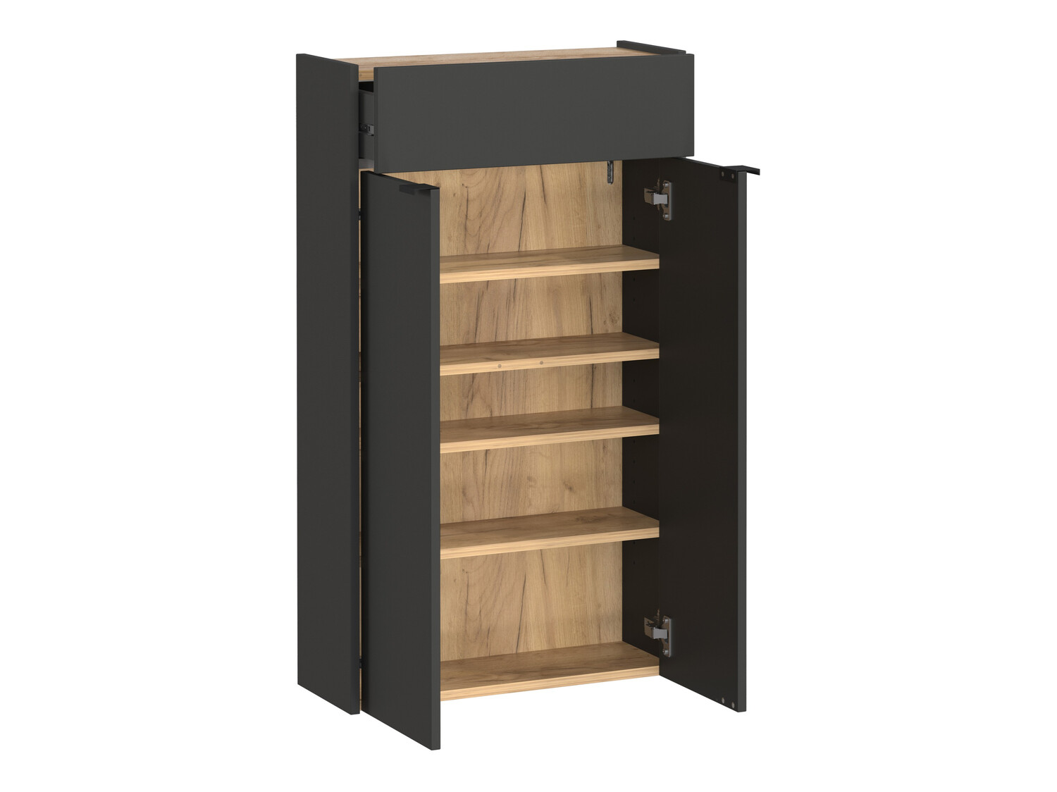 Set za hodnik Cirsale 104 (Graphite + Navarra hrast)