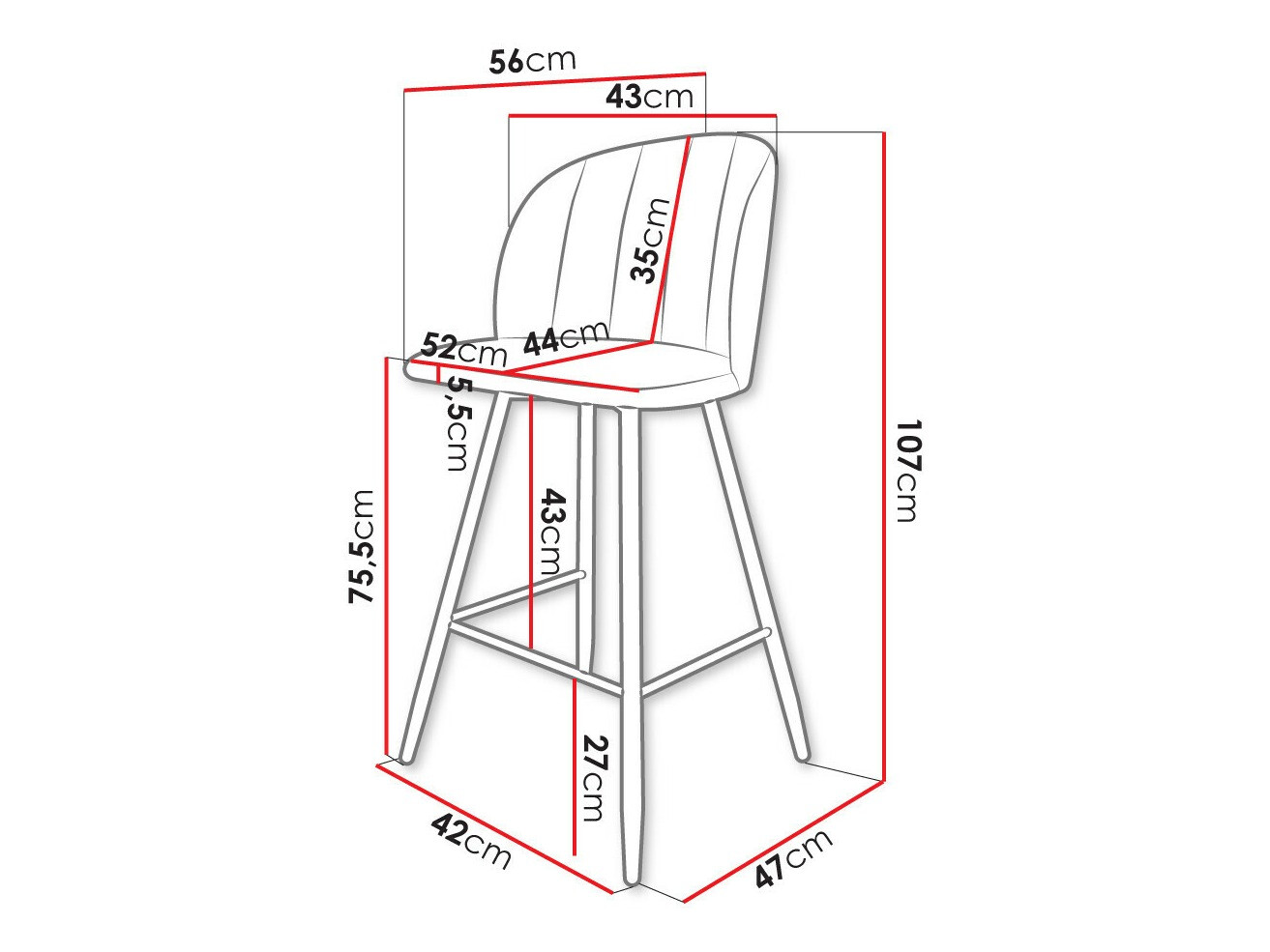 Barska stolica Comfivo 104 (Magic Velvet 2216)