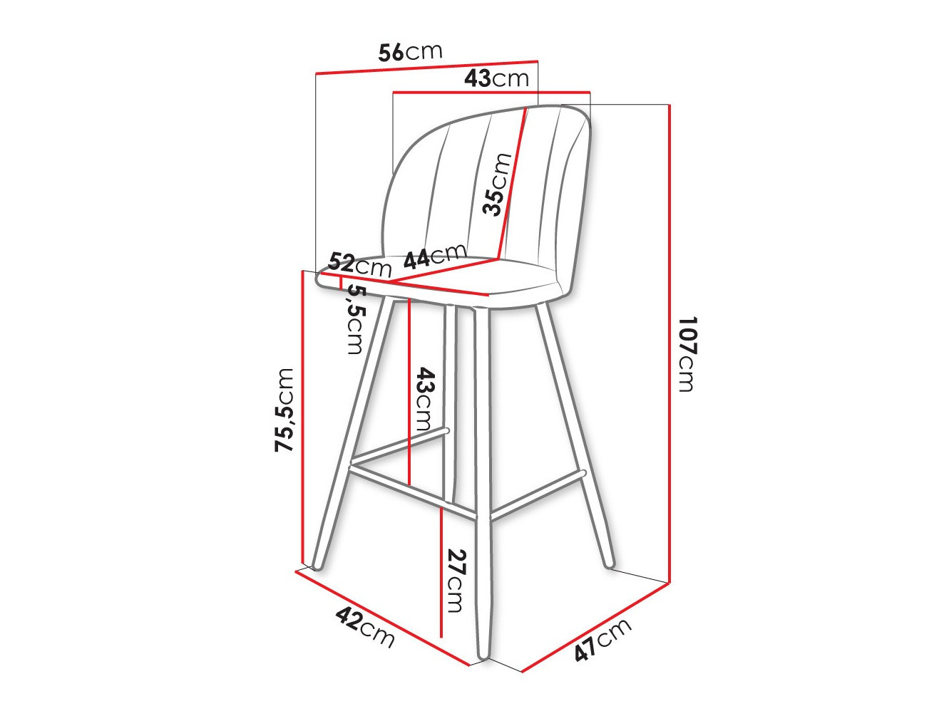 Barska stolica Comfivo 104 (Magic Velvet 2219)