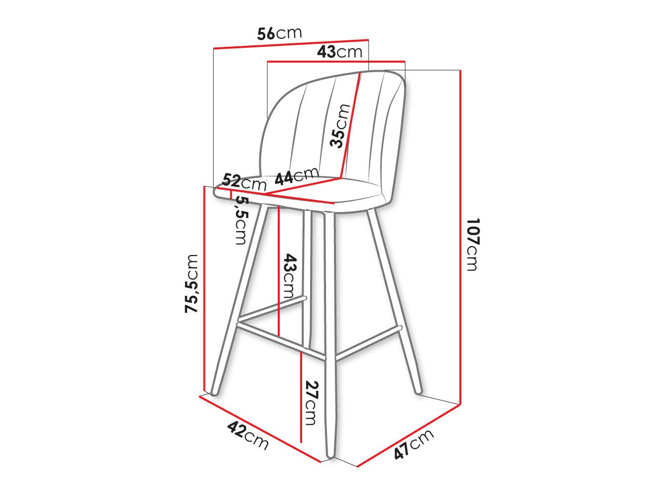 Barska stolica Comfivo 104 (Magic Velvet 2240)