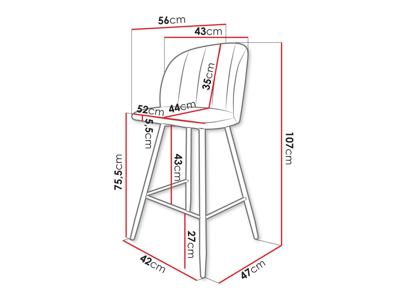 Barska stolica Comfivo 104 (Magic Velvet 2250)