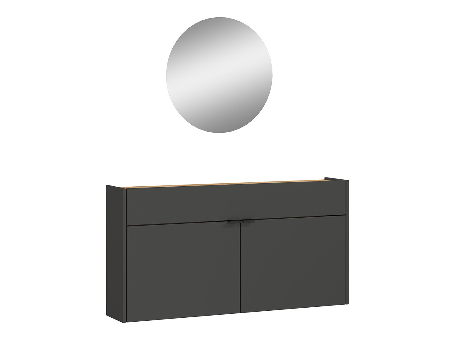 Set za hodnik Cirsale 106 (Graphite + Navarra hrast)