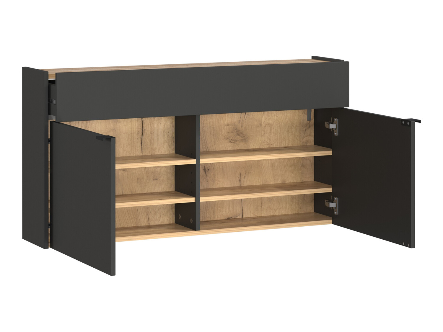 Set za hodnik Cirsale 106 (Graphite + Navarra hrast)