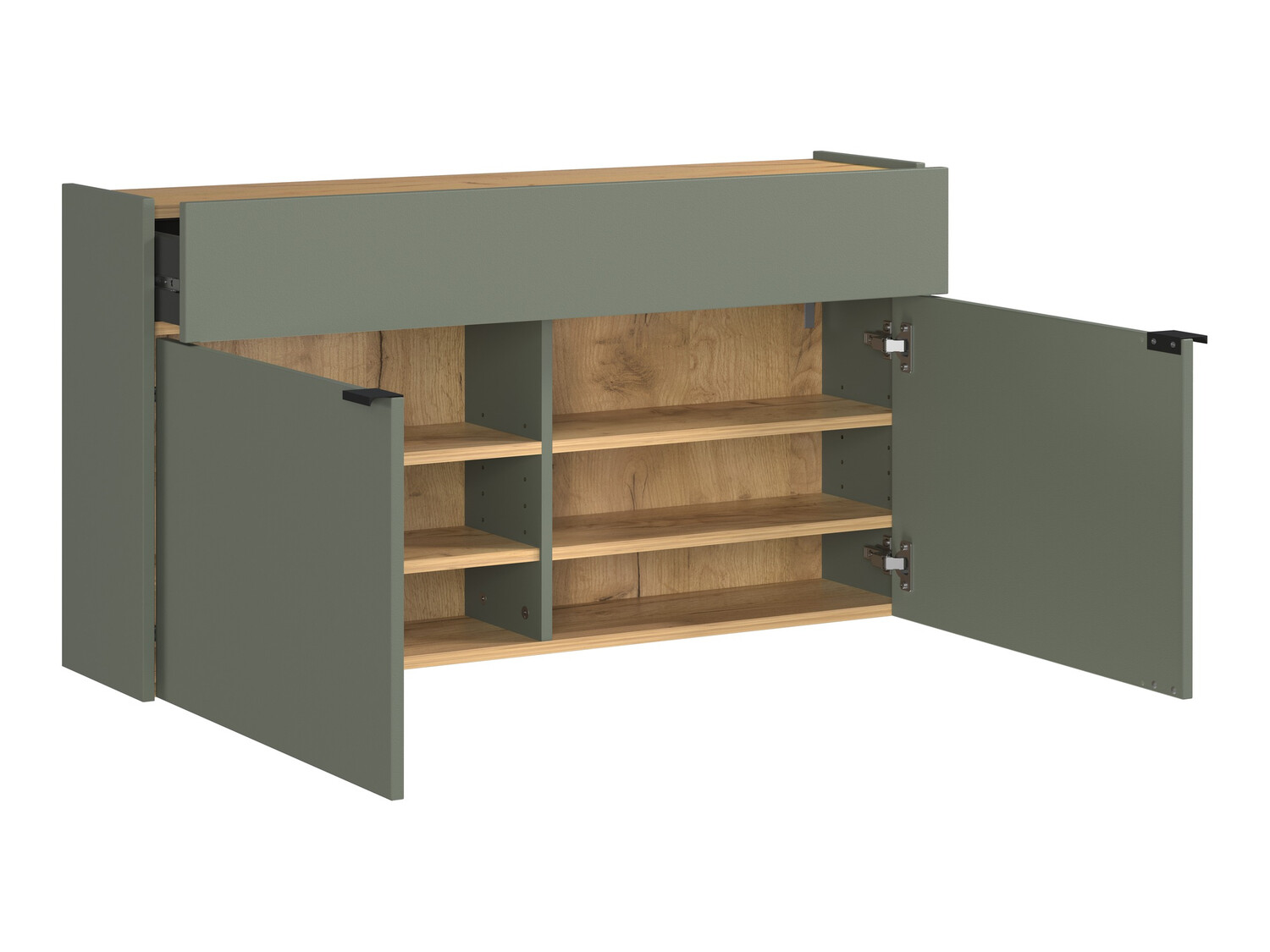 Set za hodnik Cirsale 106 (Прашњаво зелена + Navarra hrast)