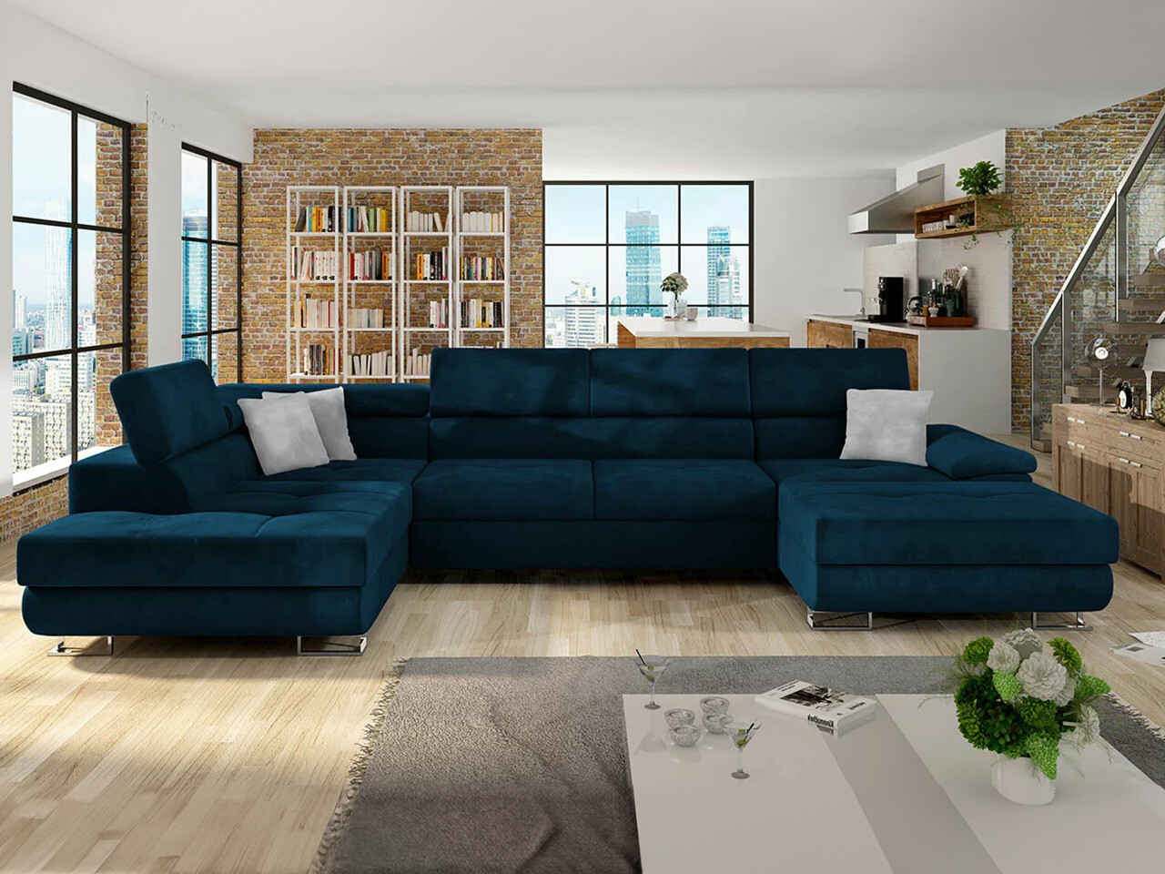 Ugaona sofa Comfivo 190 (Kronos 09 + Paros 05)