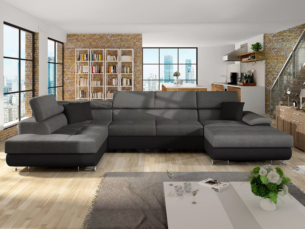 Ugaona sofa Comfivo 190 (Soft 011 + Lux 06 + Soft 011)