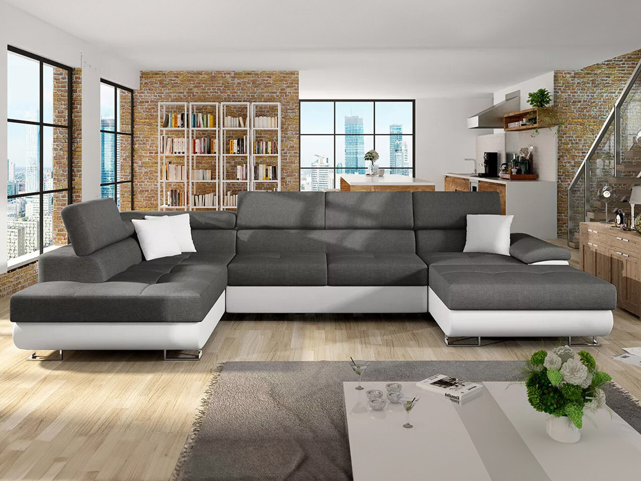 Ugaona sofa Comfivo 190 (Soft 017 + Lux 06 + Soft 017)