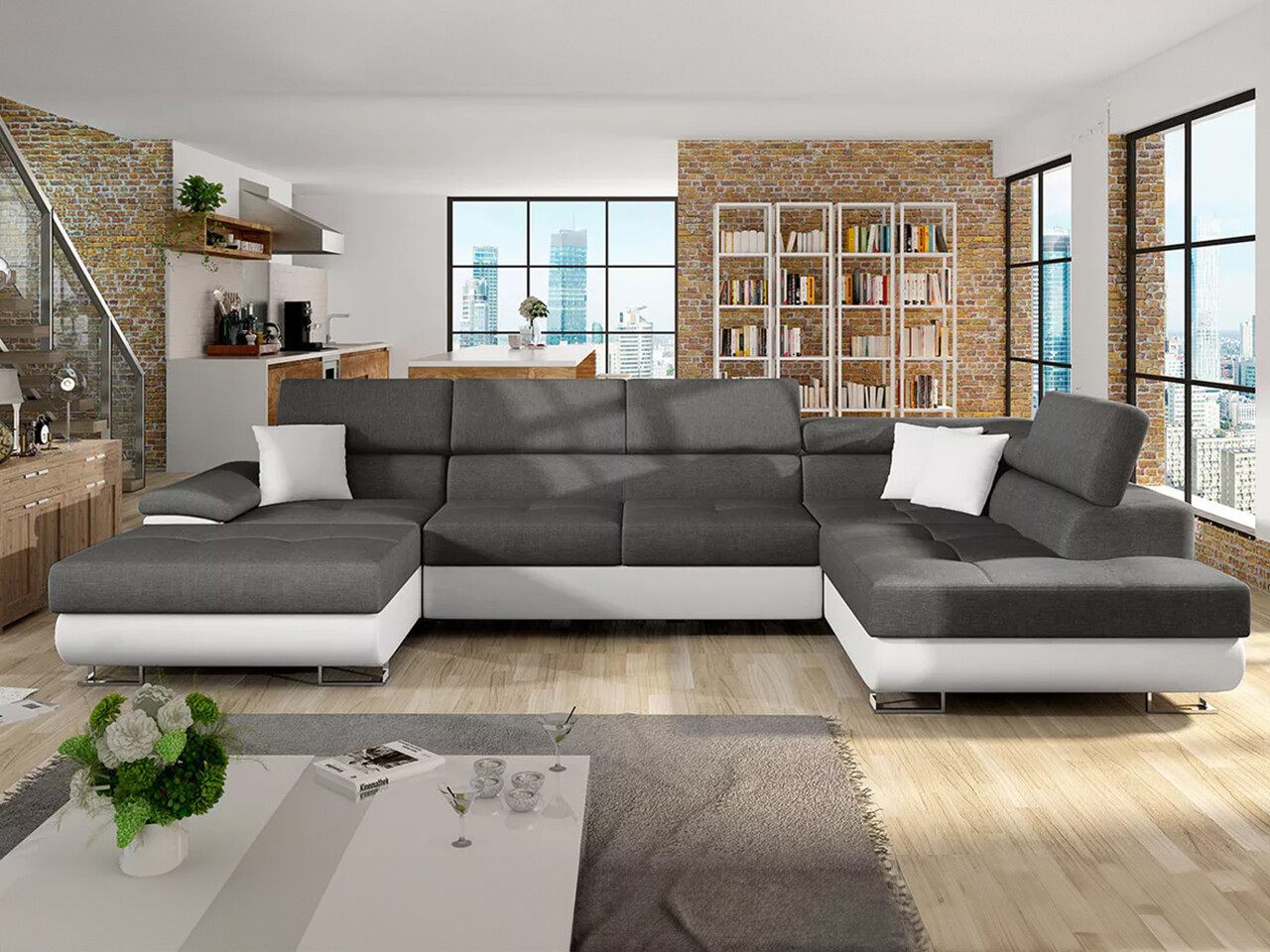 Ugaona sofa Comfivo 190 (Soft 017 + Lux 06 + Soft 017)