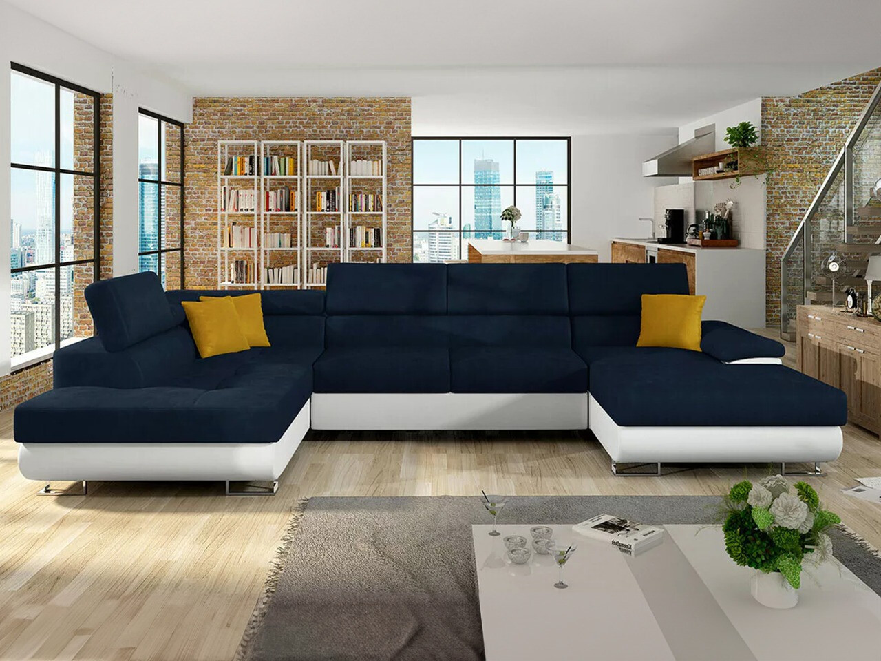 Ugaona sofa Comfivo 190 (Soft 017 + Uttario Velvet 2967 + Uttario Velvet 2959)