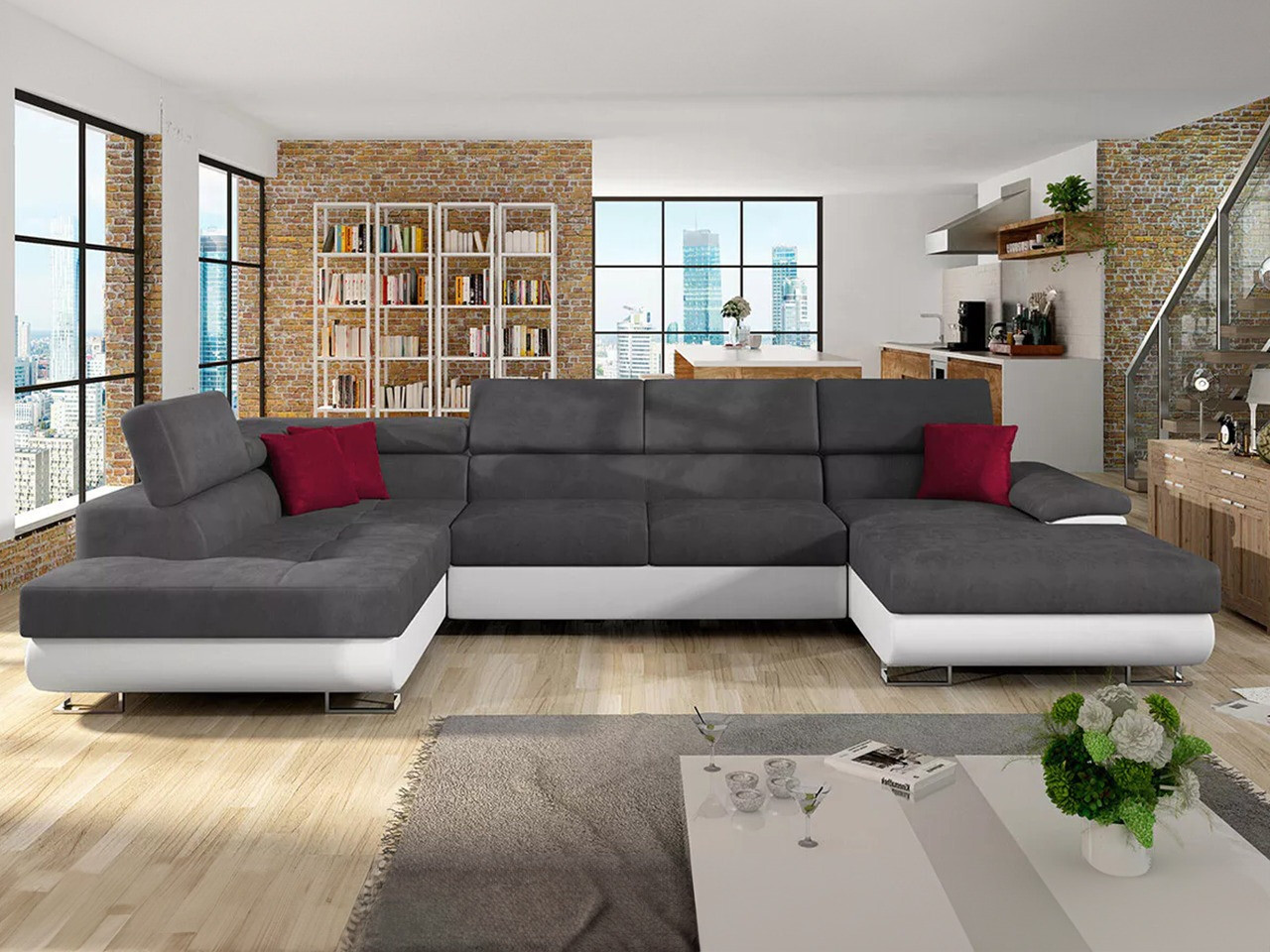 Ugaona sofa Comfivo 190 (Soft 017 + Uttario Velvet 2971 + Kronos 02)