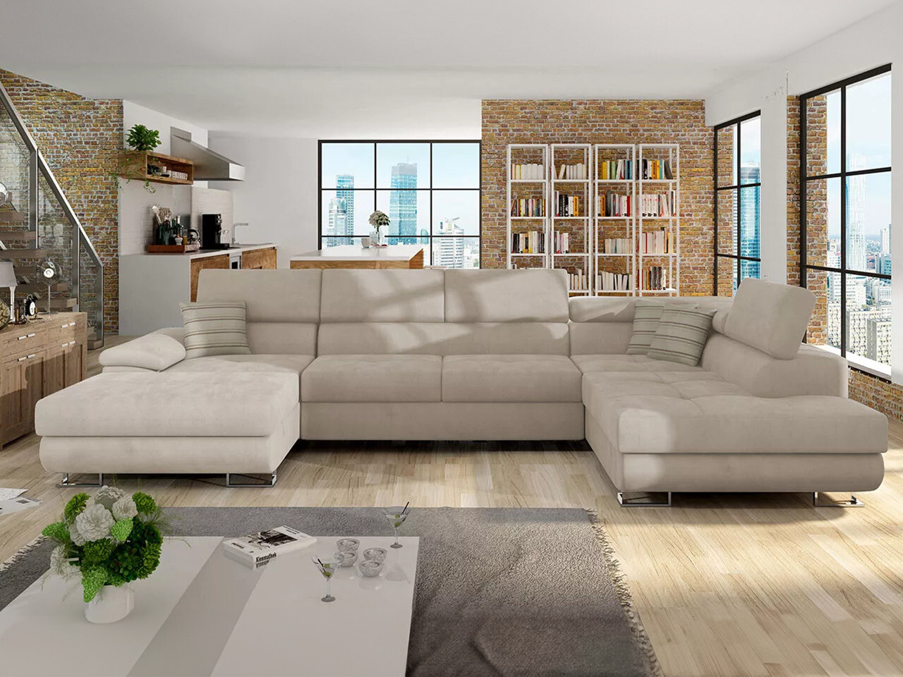 Ugaona sofa Comfivo 190 (Uttario Velvet 2979 + Senegal 825)