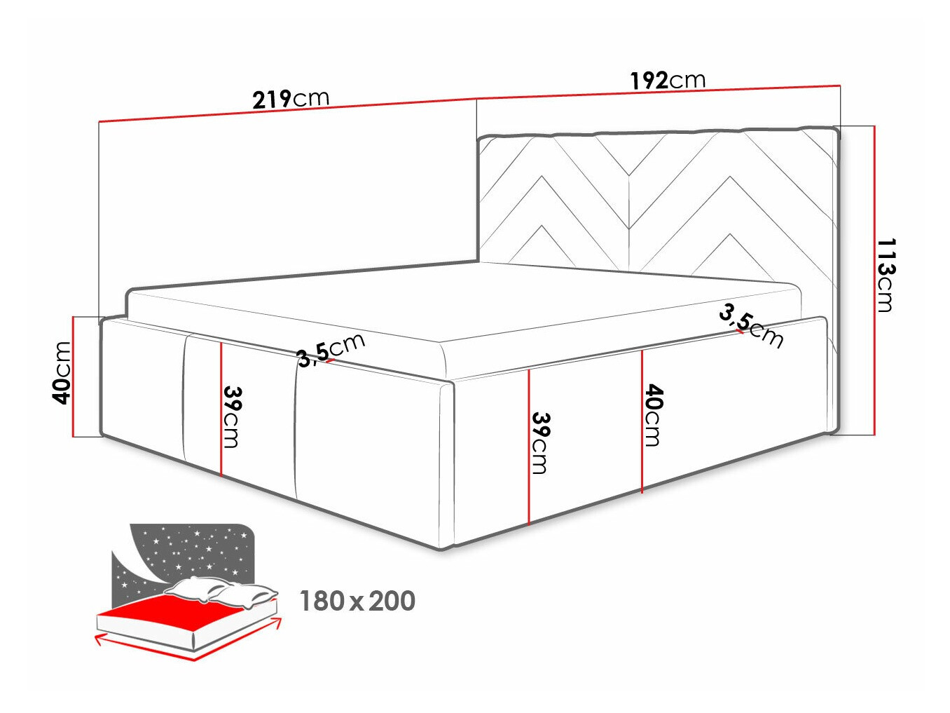 Krevet ComfiDream 175 (Fresh 01)