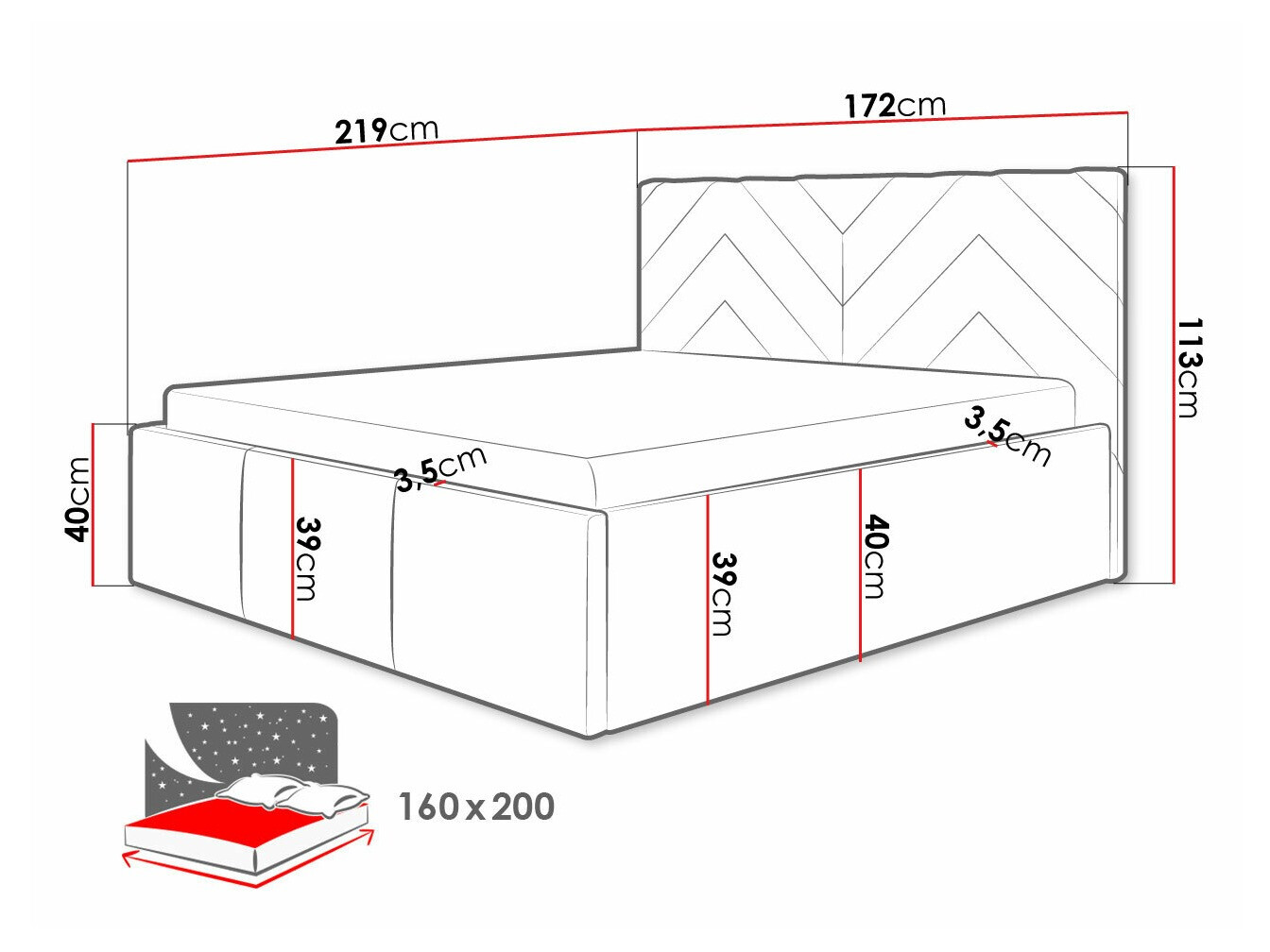 Krevet ComfiDream 175 (Fresh 11)
