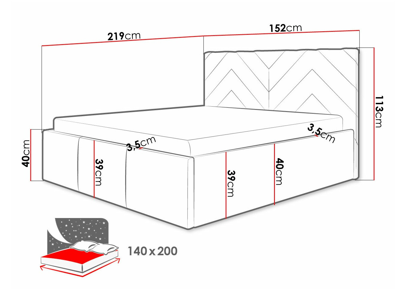 Krevet ComfiDream 175 (Fresh 13)