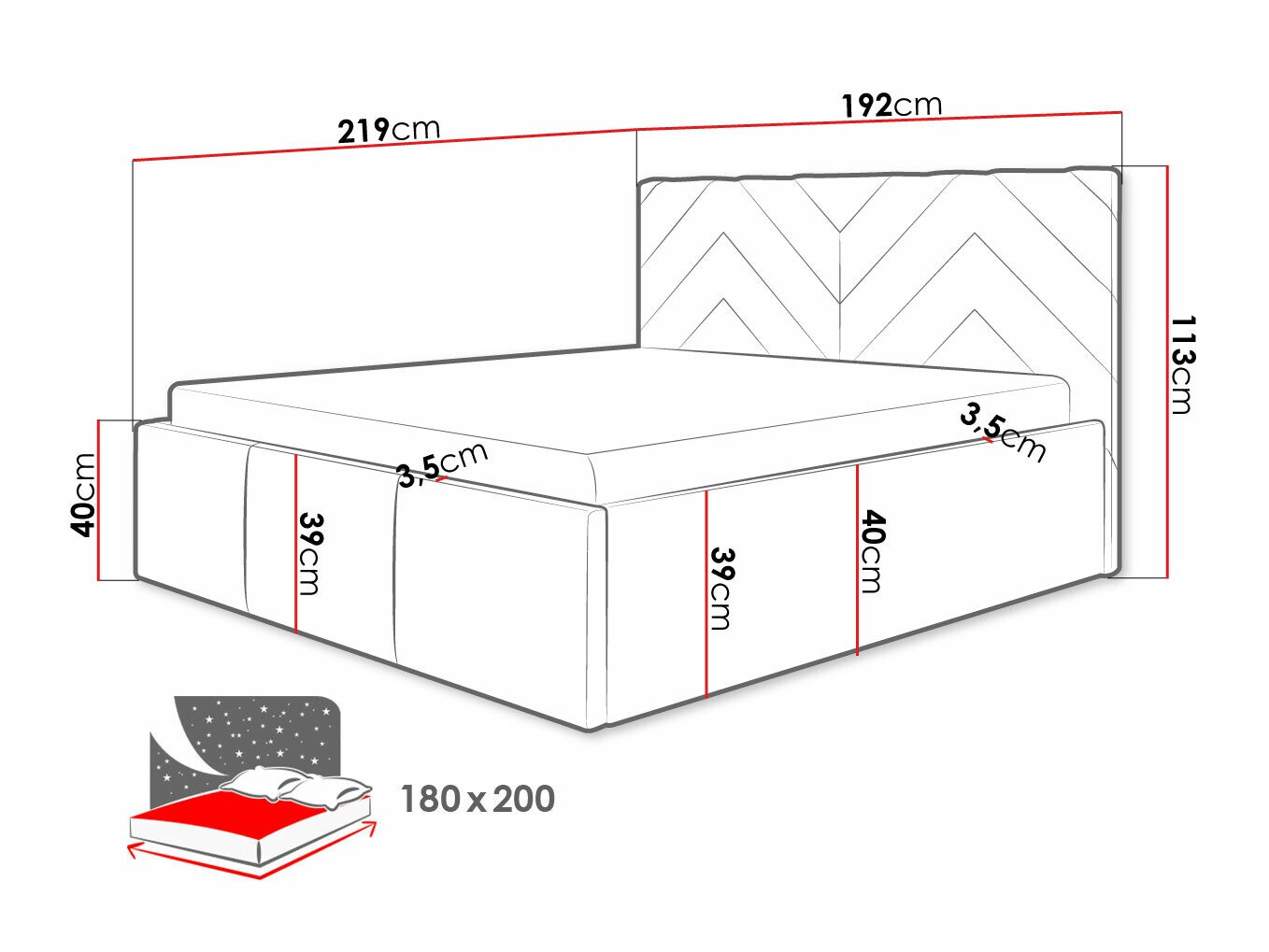 Krevet ComfiDream 175 (Fresh 32)