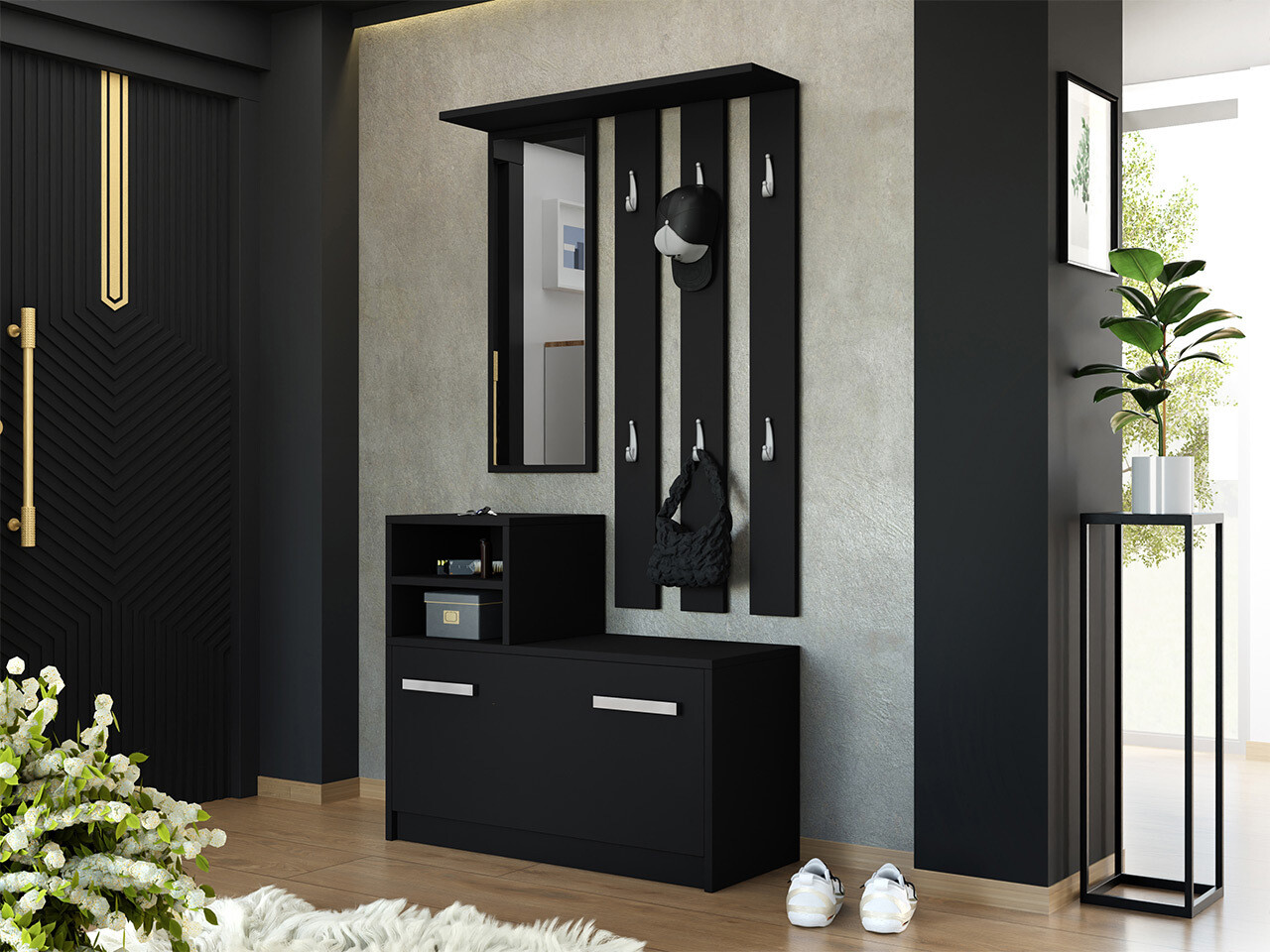 Set za hodnik Mandeville 100 (Crno)