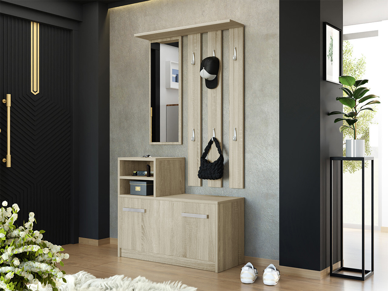 Set za hodnik Mandeville 100 (Sonoma hrast)