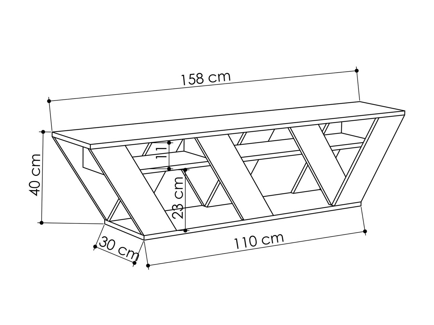 TV komoda Kailua 1454