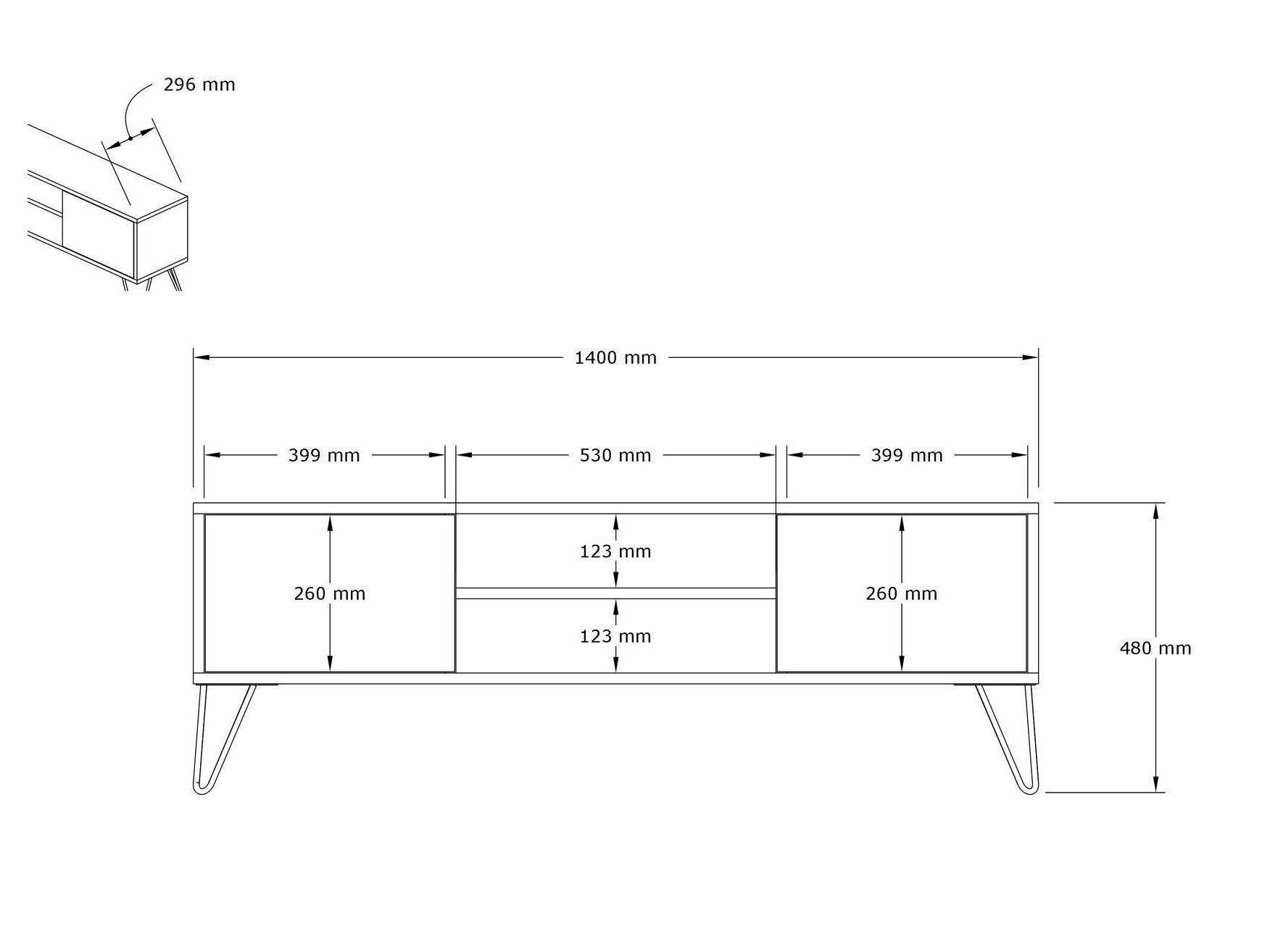 TV komoda Kailua 1491