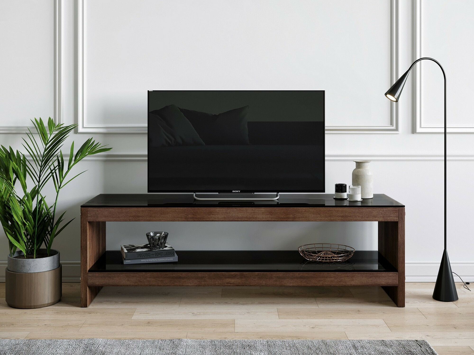 TV komoda Kailua 1501 (Orah + Crno)