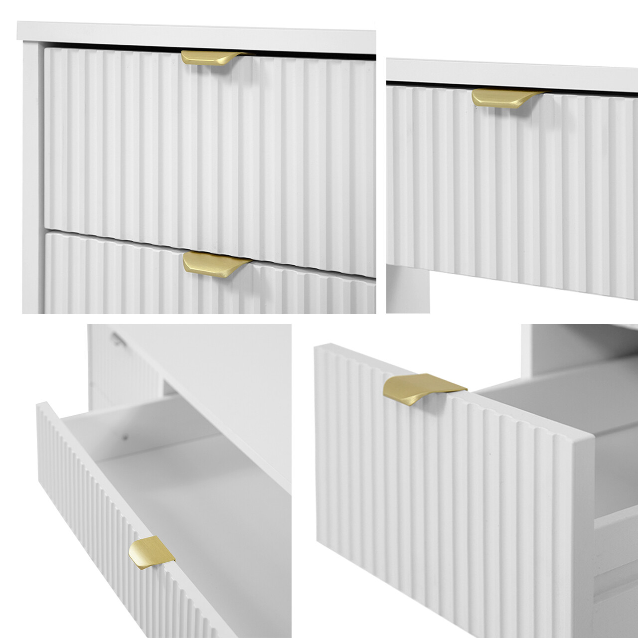 Set za dnevnu sobu Comfivo Larmire 107 (Belo)