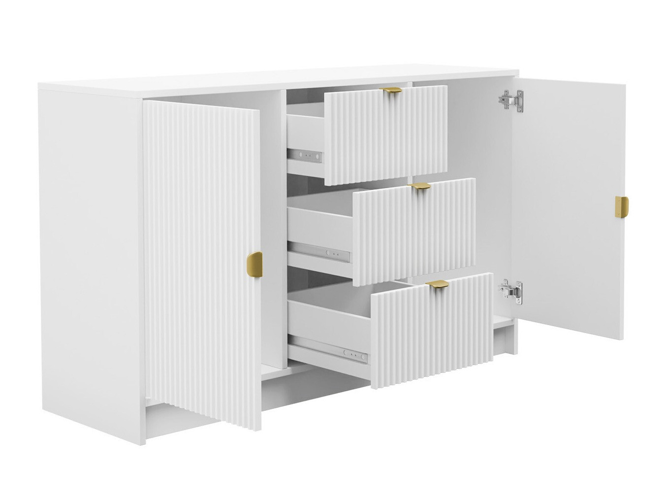 Set za dnevnu sobu Comfivo Larmire 107 (Belo)