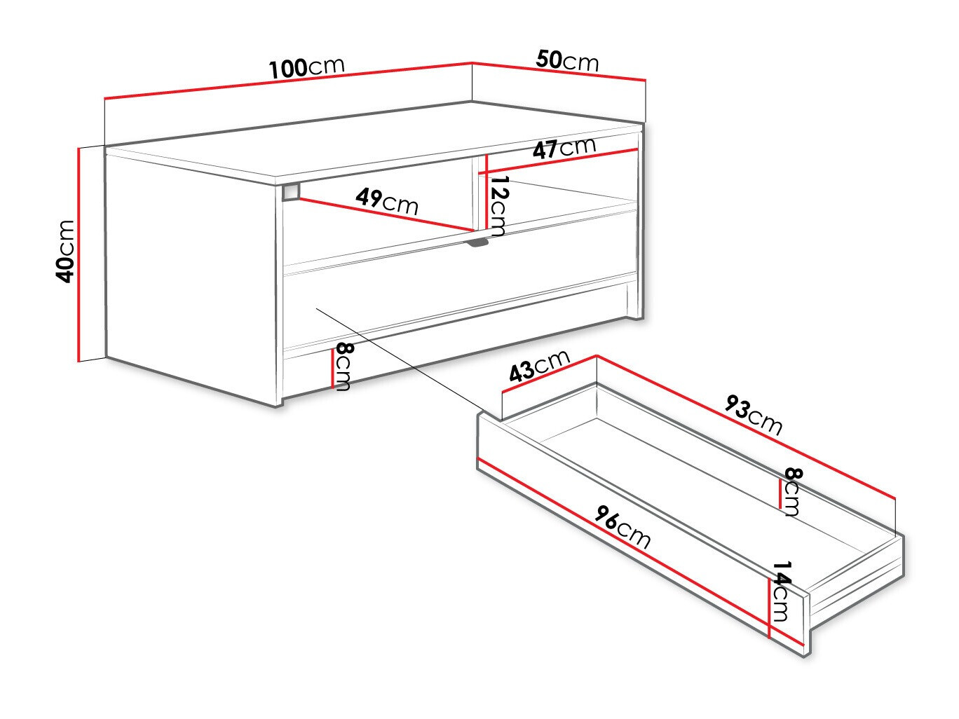 Stočić za kafu Comfivo Papilio (Crno)